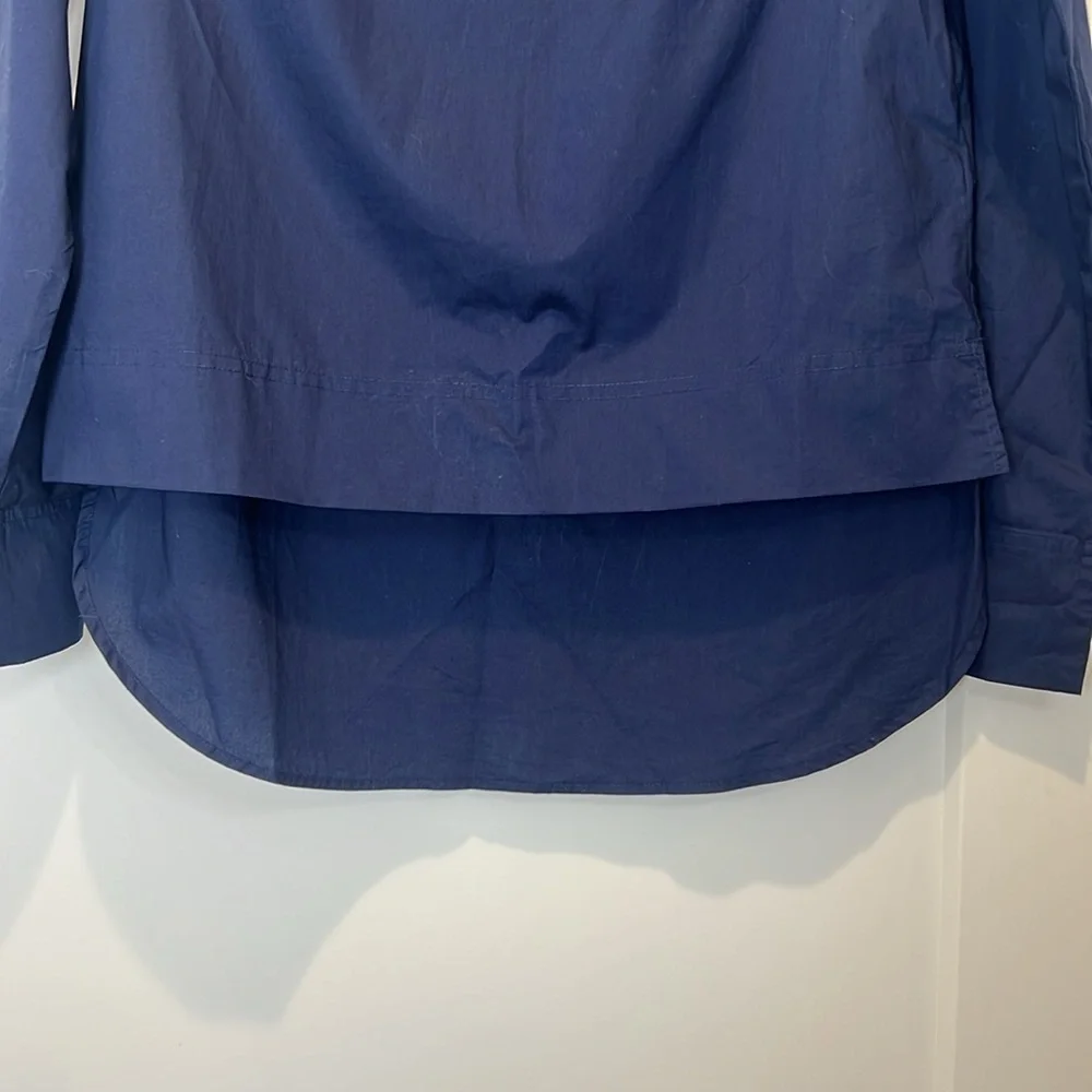 J. Crew Classic Navy Blouse size 2.